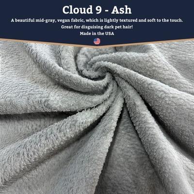 Show full view: Snoozer Pet Products All Day with Cloud 9 Ash Reversible Microsuede Dog & Cat Bed, Anthracite, X-Large slide 6 of 6