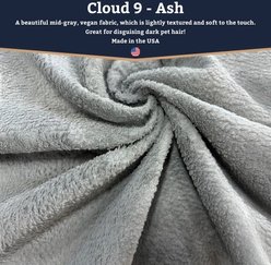 Snoozer Pet Products All Day with Cloud 9 Ash Reversible Microsuede Dog & Cat Bed, Buckskin, X-Large slide 2 of 5