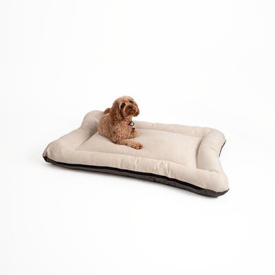 Show full view: Snoozer Pet Products All Day with Cloud 9 Ash Reversible Microsuede Dog & Cat Bed, Buckskin, X-Large slide 2 of 5