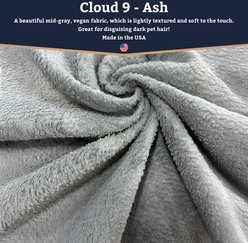 Snoozer Pet Products All Day with Cloud 9 Ash Reversible Premium Microsuede Dog & Cat Bed, Marmot Sand, Large slide 2 of 8