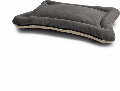 Show full view: Snoozer Pet Products All Day with Cloud 9 Ash Reversible Premium Microsuede Dog & Cat Bed, Marmot Sand, Large slide 5 of 8