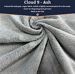 Snoozer Pet Products All Day with Cloud 9 Ash Reversible Premium Microsuede Dog & Cat Bed, Marmot Taupe, X-Large slide 2 of 6