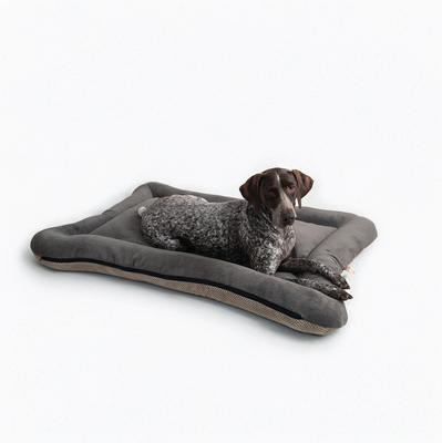 Show full view: Snoozer Pet Products All Day with Cloud 9 Ash Reversible Premium Microsuede Dog & Cat Bed, Marmot Taupe, X-Large slide 5 of 7