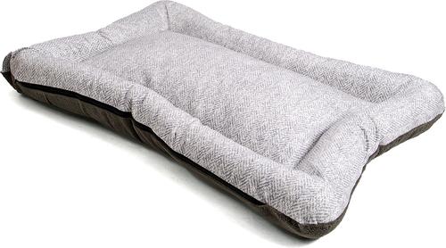 Show full view: Snoozer Pet Products All Day with Cloud 9 Ash Reversible Premium Microsuede Dog & Cat Bed, Palmer Dove, Large slide 6 of 7