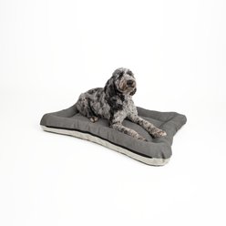Snoozer Pet Products All Day with Cloud 9 Ivory Reversible Microsuede Dog & Cat Bed, Anthracite, Large slide 2 of 5
