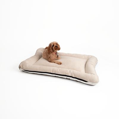 Show full view: Snoozer Pet Products All Day with Cloud 9 Ivory Reversible Microsuede Dog & Cat Bed, Buckskin, X-Large slide 4 of 5