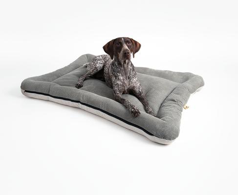 Show full view: Snoozer Pet Products All Day with Cloud 9 Ivory Reversible Premium Microsuede Dog & Cat Bed, Marmot Storm, Large slide 6 of 8