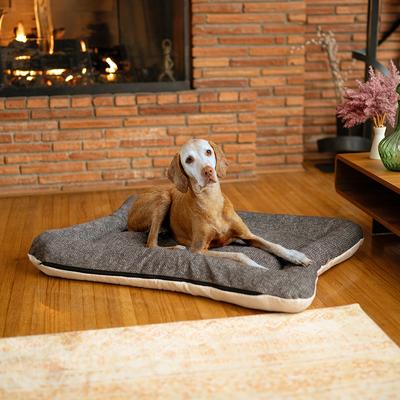 Show full view: Snoozer Pet Products All Day with Cloud 9 Ivory Reversible Premium Microsuede Dog & Cat Bed, Merlin Pewter, Large slide 1 of 5