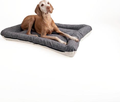Show full view: Snoozer Pet Products All Day with Cloud 9 Ivory Reversible Premium Microsuede Dog & Cat Bed, Merlin Pewter, Large slide 4 of 5
