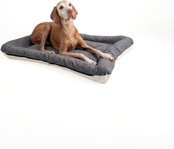 Snoozer Pet Products All Day with Cloud 9 Ivory Reversible Premium Microsuede Dog & Cat Bed, Merlin Pewter, X-Large slide 2 of 4