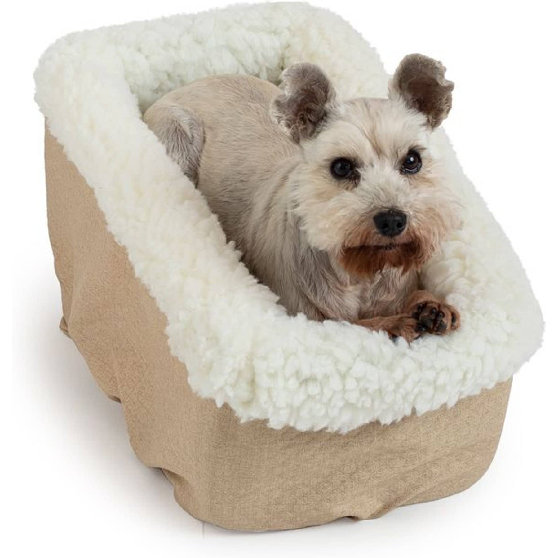 Snoozer Pet Products Console Lookout Dog Car Seat, Birch Diamond, Small