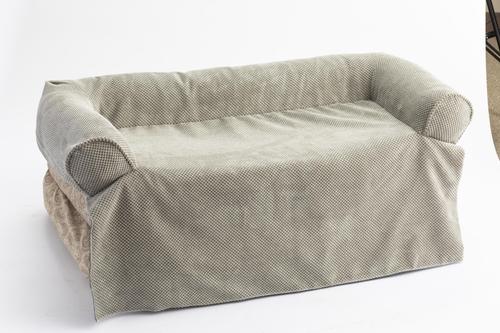 Show full view: Snoozer Pet Products Couch Companion Bolstered Sofa Dog & Cat Throw Bed with Removable Cover, Marmot Storm, One Size slide 5 of 7