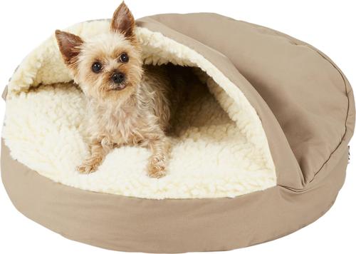 Show full view: Snoozer Pet Products Cozy Cave Covered Cat & Dog Bed with Removable Cover, Khaki, Small slide 6 of 9