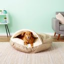 Snoozer Pet Products Cozy Cave Covered Cat & Dog Bed with Removable Cover, Khaki, X-Large
