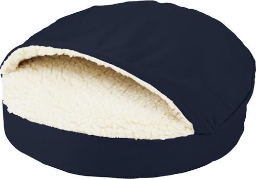 Show full view: Snoozer Pet Products Cozy Cave Covered Cat & Dog Bed with Removable Cover, Navy, Large slide 4 of 8