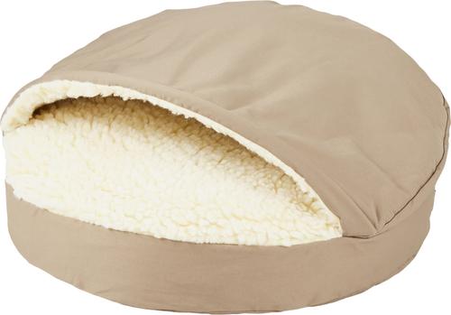 Show full view: Snoozer Pet Products Cozy Cave Orthopedic Covered Cat & Dog Bed with Removable Cover, Khaki, Large slide 4 of 8