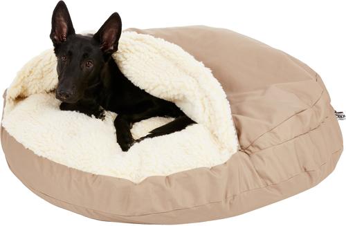 Show full view: Snoozer Pet Products Cozy Cave Orthopedic Covered Cat & Dog Bed with Removable Cover, Khaki, X-Large slide 4 of 7