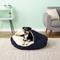 Show in main carousel: Snoozer Pet Products Cozy Cave Orthopedic Covered Cat & Dog Bed with Removable Cover, Navy, Large slide 1 of 7