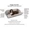 Show in main carousel: Snoozer Pet Products Doggy Day Bolster Dog & Cat Bed with Removable Cover, Merlin Linen Gray, Large slide 4 of 6