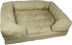 Snoozer Pet Products Forgiveness Sofa Dog & Cat Bed, Buckskin, Large
