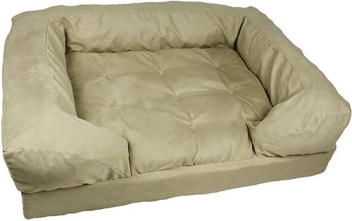 Show full view: Snoozer Pet Products Forgiveness Sofa Dog & Cat Bed, Buckskin, Large slide 1 of 5