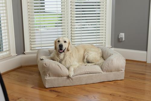 Show full view: Snoozer Pet Products Forgiveness Sofa Dog & Cat Bed, Buckskin, X-Large slide 1 of 5