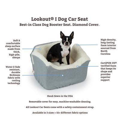 Show full view: Snoozer Pet Products Lookout 1 Dog Car Seat, Black Diamond, Medium slide 4 of 7