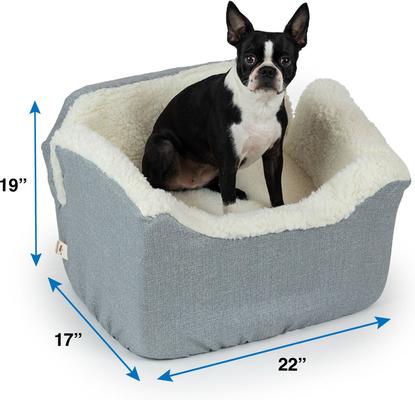 Show full view: Snoozer Pet Products Lookout 1 Dog Car Seat, Stone Diamond, Medium slide 3 of 7