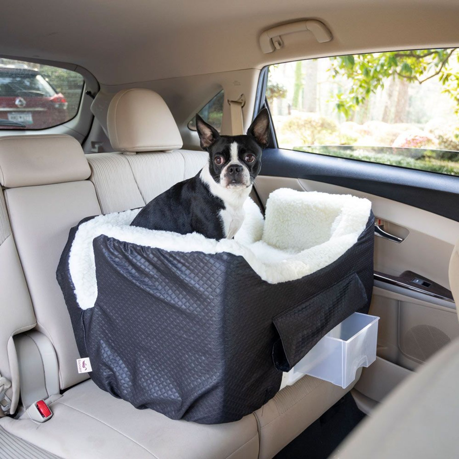 Snoozer Pet Products Lookout 2 Dog Car Seat, Black Diamond, Large
