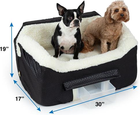Show full view: Snoozer Pet Products Lookout 2 Dog Car Seat, Black Diamond, Large slide 3 of 7