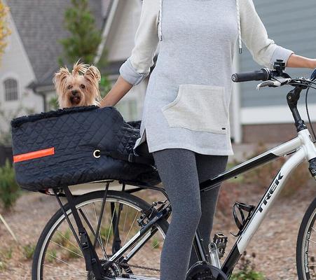 Show full view: Snoozer Pet Products Lookout Dog Rear Rider Bicycle Seat, Black slide 7 of 10