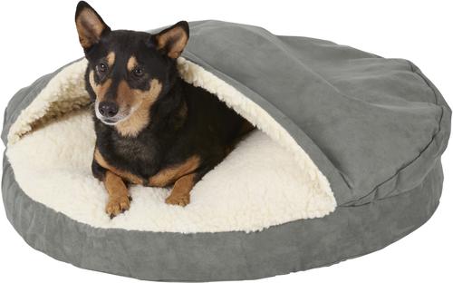 Show full view: Snoozer Pet Products Luxury Cozy Cave Orthopedic Cat & Dog Bed with Removable Cover, Anthracite, Large slide 5 of 10