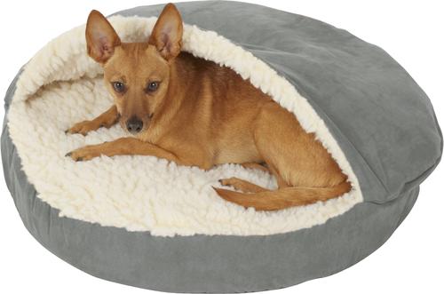 Show full view: Snoozer Pet Products Luxury Cozy Cave Orthopedic Cat & Dog Bed with Removable Cover, Anthracite, Small slide 4 of 9