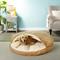 Show in main carousel: Snoozer Pet Products Luxury Cozy Cave Orthopedic Cat & Dog Bed with Removable Cover, Camel, X-Large slide 1 of 9