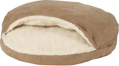 Show full view: Snoozer Pet Products Luxury Cozy Cave Orthopedic Cat & Dog Bed with Removable Cover, Camel, X-Large slide 3 of 9