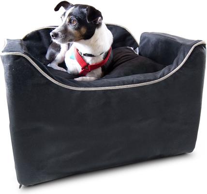 Show full view: Snoozer Pet Products Luxury Lookout 1, Small, Black/Herringbone slide 3 of 7