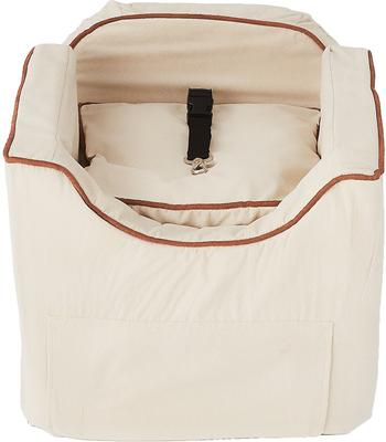 Show full view: Snoozer Pet Products Luxury Lookout II Micro Suede Dog & Cat Car Seat, Buckskin, Small slide 5 of 10