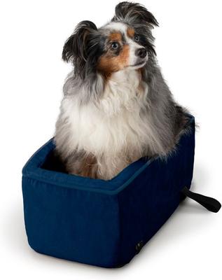 Show full view: Snoozer Pet Products Luxury Microfiber Console Dog & Cat Car Seat, Blue, Large slide 2 of 6