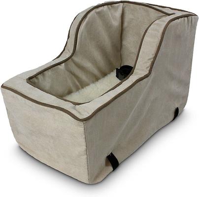 Show full view: Snoozer Pet Products Luxury Microfiber High Back Console Dog & Cat Car Seat, Buckskin, Large slide 1 of 8