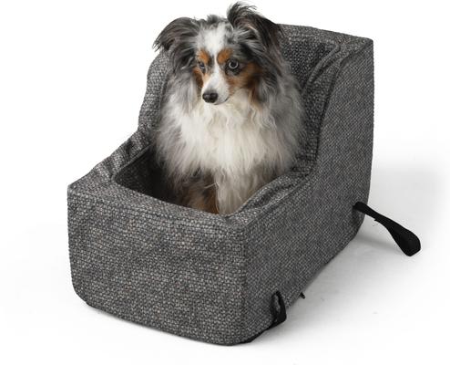 Show full view: Snoozer Pet Products Luxury Microfiber High Back Console Dog & Cat Car Seat, Merlin Pewter, Large slide 1 of 8