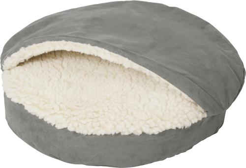 Show full view: Snoozer Pet Products Luxury Microsuede Cozy Cave Dog & Cat Bed, Anthracite, Small slide 3 of 8