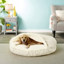 Snoozer Pet Products Luxury Microsuede Cozy Cave Dog & Cat Bed, Buckskin, X-Large