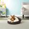 Show in main carousel: Snoozer Pet Products Luxury Microsuede Cozy Cave Dog & Cat Bed, Hot Fudge, Small slide 1 of 8
