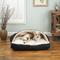 Show in main carousel: Snoozer Pet Products Luxury Microsuede Rectangle Cozy Cave Covered Dog Bed with Removable Cover, Black, X-Large slide 1 of 1