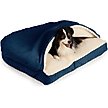 Show in main carousel: Snoozer Pet Products Luxury Microsuede Rectangle Cozy Cave Covered Dog Bed with Removable Cover, Blue, Large slide 1 of 1