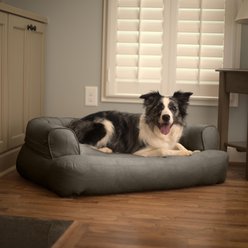 Snoozer Pet Products Luxury Orthopedic Bolster Dog Bed with Removable Cover, Anthracite, X-Large