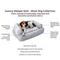 Show in main carousel: Snoozer Pet Products Luxury Orthopedic Bolster Dog Bed with Removable Cover, Palmer Dove, X-Large slide 5 of 7
