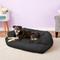 Show in main carousel: Snoozer Pet Products Luxury Overstuffed Cat & Dog Bed with Removable Cover, Black, Large slide 1 of 9