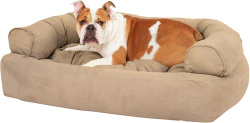 Show full view: Snoozer Pet Products Luxury Overstuffed Cat & Dog Bed with Removable Cover, Buckskin, Large slide 4 of 9