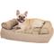 Show in main carousel: Snoozer Pet Products Luxury Overstuffed Cat & Dog Bed with Removable Cover, Buckskin, Small slide 4 of 10